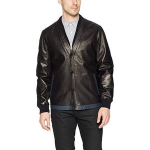 Campaign Black 100% Leather Mens Jacket Si…